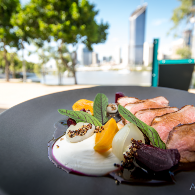 double smoked lamb rump glazed baby beetroots, pickled onion, sheep yogurt, puffed quinoa