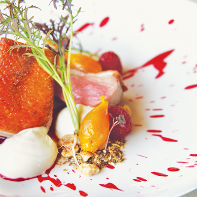 Aquitaine Brasserie double smoked lamb rump